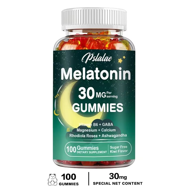 Melatonin Gummies - Support Natural Sleep Cycles, Relieve Anxiety, Promote Restful Sleep, Gluten Free, Dietary Supplement