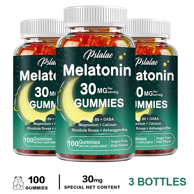 Melatonin Gummies - Support Natural Sleep Cycles, Relieve Anxiety, Promote Restful Sleep, Gluten Free, Dietary Supplement