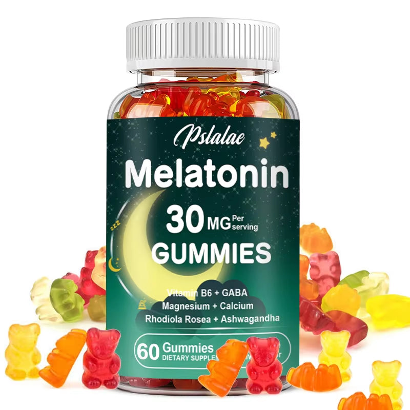 Melatonin Gummies - Support Natural Sleep Cycles, Relieve Anxiety, Promote Restful Sleep, Gluten Free, Dietary Supplement